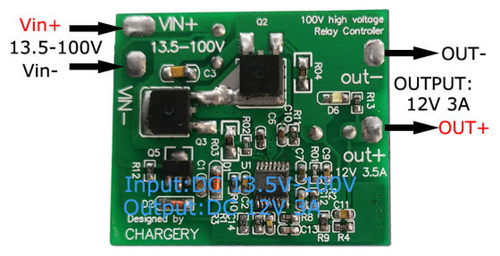 ऑटोमोटिव लिटो बैटरी बक बूस्ट कनवर्टर 100V 12V 4A