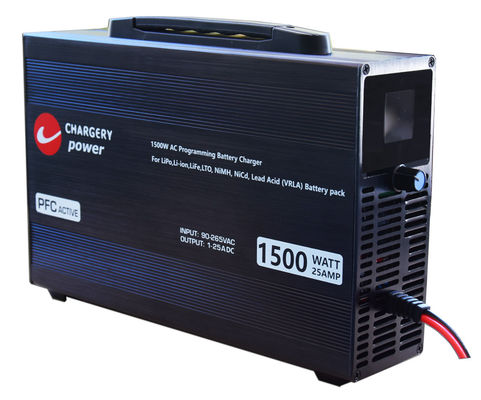 100V 1500W समायोज्य वोल्टेज वर्तमान बैटरी चार्जर C10325 4S से 24S LiPo, NMC, LiFe, LiTo, Pb, 25A