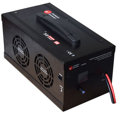 48V 3000W 13S LiPo, NMC, LiFe, LiTo, Pb, VRLA लीड एसिड AGM, GEL ई-बाइक के लिए बैटरी चार्जर, इलेक्ट्रिक मोटरसाइकिल 1-55A