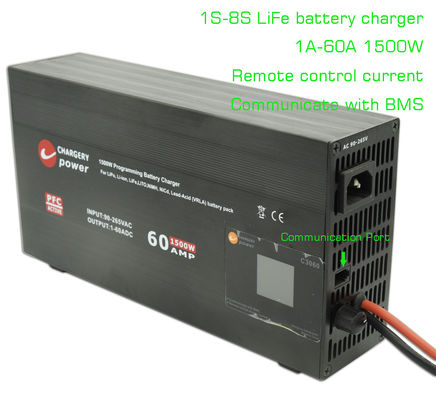 रिचार्जेबल Lifepo4 LFP Ac To Dc बैटरी चार्जर 4S-8S 1500W 29.2V