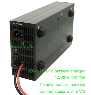 समायोज्य 29.7V 11S एलटीओ बैटरी चार्जर के लिए ई मोटरसाइकिल ई स्कूटर 1A-60A