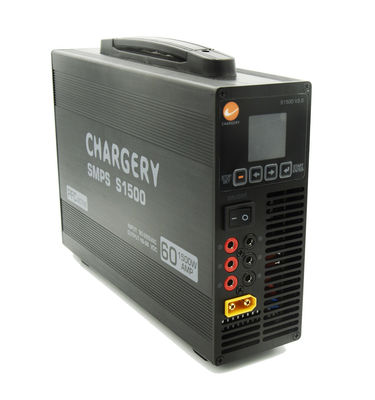 30V 24V 1500W समायोज्य यूएवी एसएमपीएस बैटरी चार्जर कॉम्पैक्ट ई रिक्शा 68 मिमी 60 ए