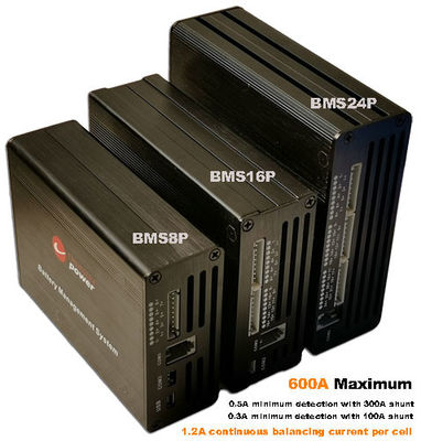 LTO NMC लिथियम बैटरी प्रबंधन प्रणाली BMS 24S 18S 100A 300A 600A